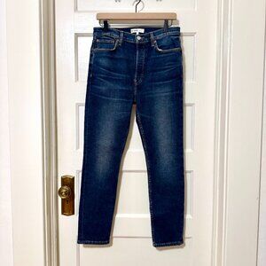 RE/DONE NWT High Rise Ankle Crop Jeans - Midnight Blue - Size 28